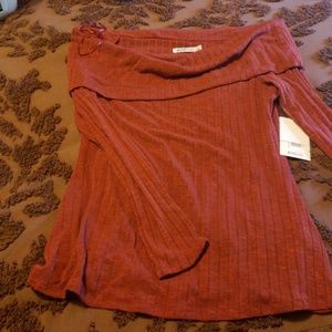 Off the shoulder sweater